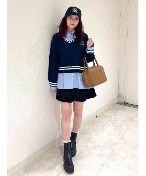 REDYAZEL(レディアゼル)の「レイヤードスエードプリーツスカート(スカート・レディース・ブラウン/ベージュ/ブラック・SMALL/MEDIUM)」の17枚目の写真