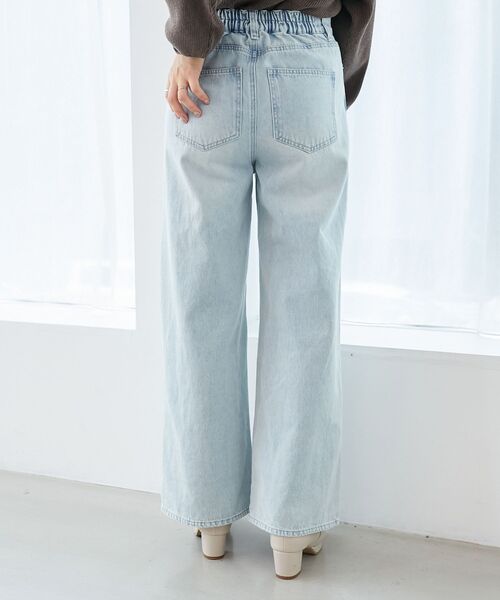 MAJESTIC LEGON(マジェスティックレゴン)の「キラキラレースダメージデニム(デニムパンツ・レディース・チャコールグレー/サックスブルー・SMALL/MEDIUM)」の10枚目の写真