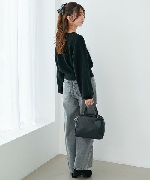 MAJESTIC LEGON(マジェスティックレゴン)の「キラキラレースダメージデニム(デニムパンツ・レディース・チャコールグレー/サックスブルー・SMALL/MEDIUM)」の20枚目の写真