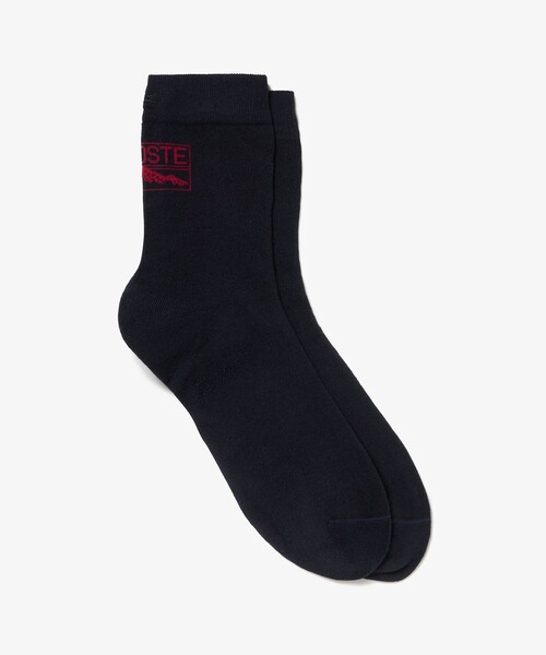 LACOSTE（ラコステ）の「バックロゴクルーソックス 25-27cm（ソックス/靴下・メンズ・ブラック/ネイビー・27.0cm）」の2枚目の写真