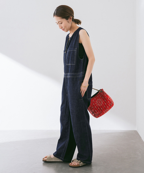 WHITE FIELD/ホワイトフィールド 別注ノースリーブオールインワン