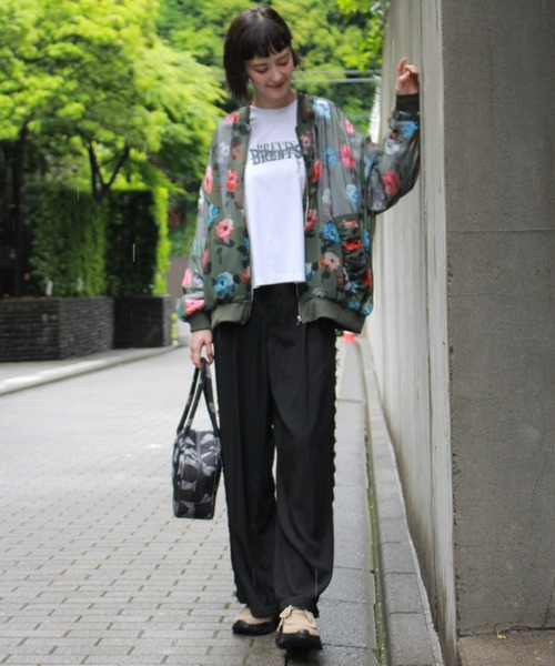 H.A.K（ハク）の「テンセルナイロンツイルニドムタンブラー＋エアリーフリンジチュールワイドパンツ（その他パンツ・レディース・ブラック/チャコール・1/2）」の8枚目の写真