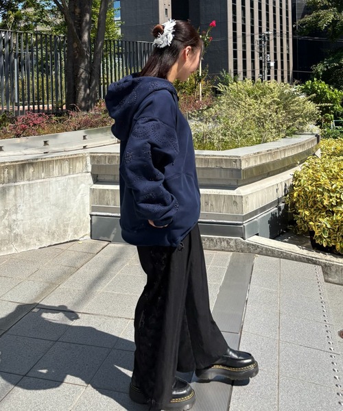 H.A.K（ハク）の「テンセルナイロンツイルニドムタンブラー＋エアリーフリンジチュールワイドパンツ（その他パンツ・レディース・ブラック/チャコール・1/2）」の10枚目の写真