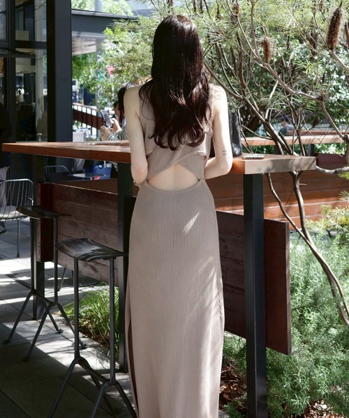 バックオープンタンクワンピース（ワンピース）｜ACYM（アシーム）の