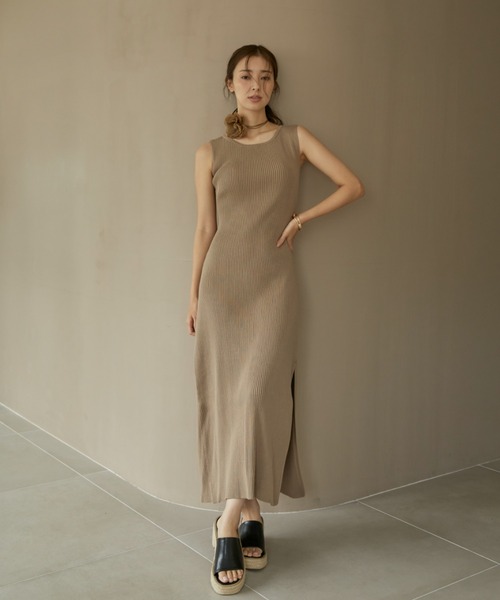 バックオープンタンクワンピース（ワンピース）｜ACYM（アシーム）の