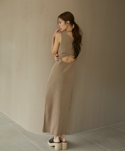 バックオープンタンクワンピース（ワンピース）｜ACYM（アシーム）の