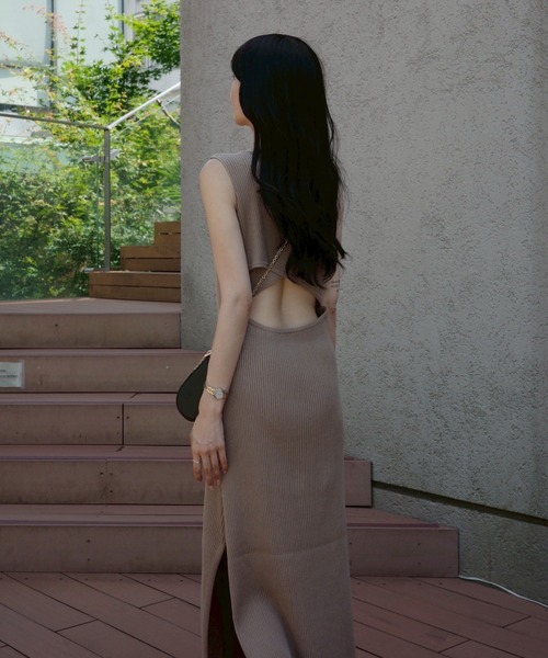 バックオープンタンクワンピース（ワンピース）｜ACYM（アシーム）の