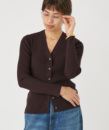 IENA（イエナ）の「リブVネックカーディガン（ニット/セーター）」