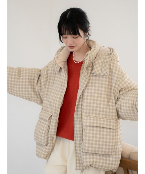 セール】フードデザインダウン（ダウンジャケット/コート）｜Ungrid