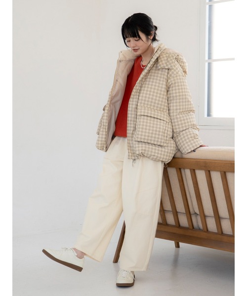 セール】フードデザインダウン（ダウンジャケット/コート）｜Ungrid