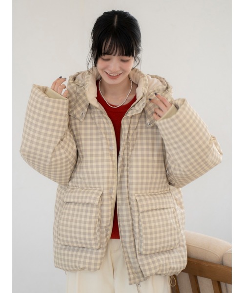 セール】フードデザインダウン（ダウンジャケット/コート）｜Ungrid