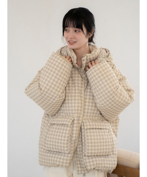 新品　アングリッド　フードデザインダウン セール】フードデザインダウン（ダウンジャケット/コート）｜Ungrid