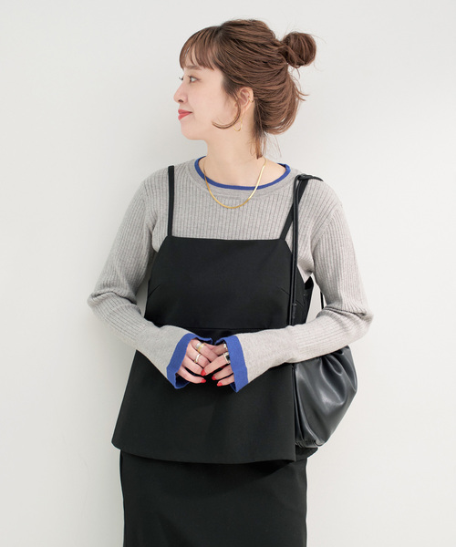 B.C STOCK（ベーセーストック）の「《3点セット》キャミソールスタイル3ピース（ワンピース・レディース・ブラック/ブラウン/グレー・FREE）」の11枚目の写真