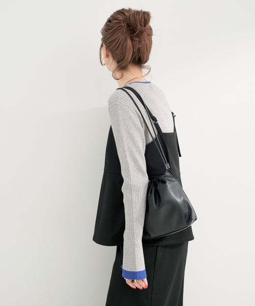 B.C STOCK（ベーセーストック）の「《3点セット》キャミソールスタイル3ピース（ワンピース・レディース・ブラック/ブラウン/グレー・FREE）」の12枚目の写真