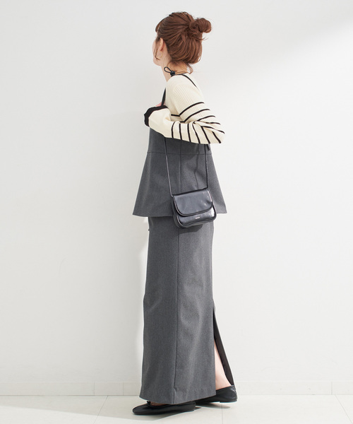 B.C STOCK（ベーセーストック）の「《3点セット》キャミソールスタイル3ピース（ワンピース・レディース・ブラック/ブラウン/グレー・FREE）」の17枚目の写真