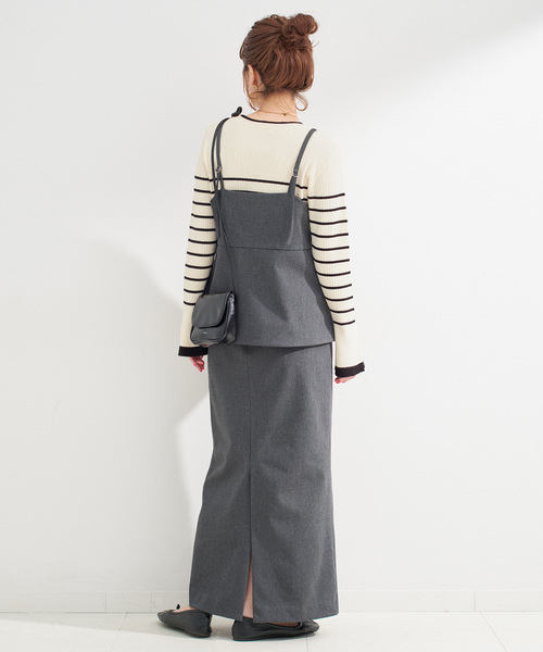 B.C STOCK（ベーセーストック）の「《3点セット》キャミソールスタイル3ピース（ワンピース・レディース・ブラック/ブラウン/グレー・FREE）」の18枚目の写真