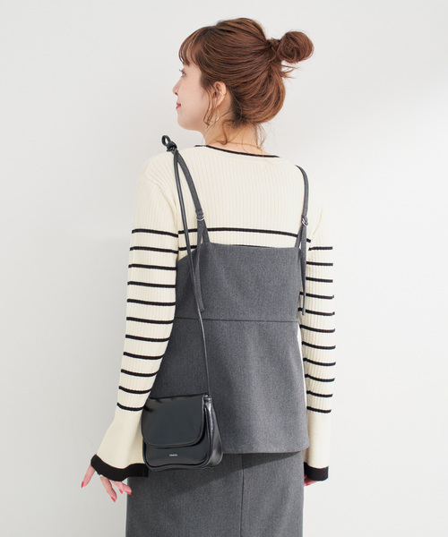 B.C STOCK（ベーセーストック）の「《3点セット》キャミソールスタイル3ピース（ワンピース・レディース・ブラック/ブラウン/グレー・FREE）」の20枚目の写真