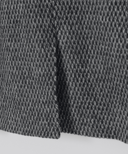 B.C STOCK（ベーセーストック）の「【Deux Allures/ドゥ アリュール】テーラーミドル シャギージャケットコート（その他アウター・メンズ・チャコールグレー/ブラック・MEDIUM/LARGE）」の22枚目の写真