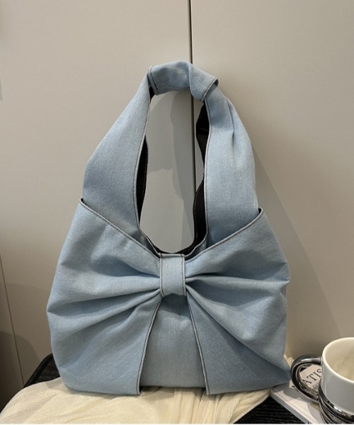shyam inspiration(シャムインスピレーション)の「リボンモチーフ デニム ワンショルダーバッグ/通学(ショルダーバッグ・レディース・その他3/その他2/その他1・F)」の14枚目の写真