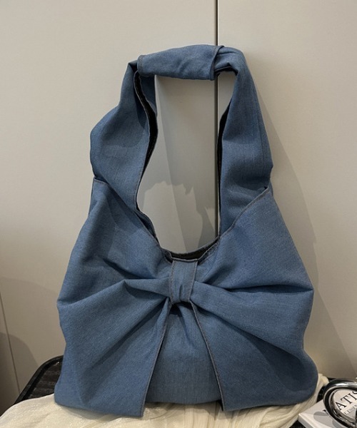 shyam inspiration(シャムインスピレーション)の「リボンモチーフ デニム ワンショルダーバッグ/通学(ショルダーバッグ・レディース・その他3/その他2/その他1・F)」の7枚目の写真
