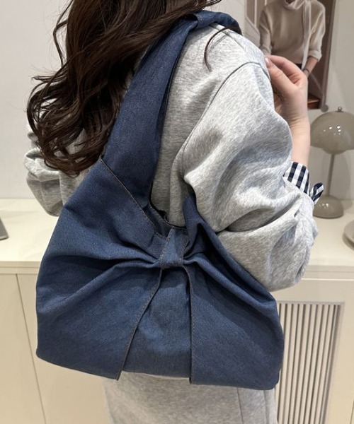 shyam inspiration(シャムインスピレーション)の「リボンモチーフ デニム ワンショルダーバッグ/通学(ショルダーバッグ・レディース・その他3/その他2/その他1・F)」の8枚目の写真