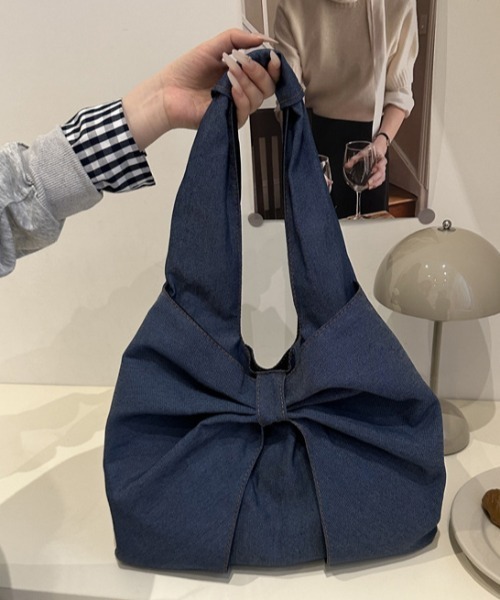 shyam inspiration(シャムインスピレーション)の「リボンモチーフ デニム ワンショルダーバッグ/通学(ショルダーバッグ・レディース・その他3/その他2/その他1・F)」の9枚目の写真