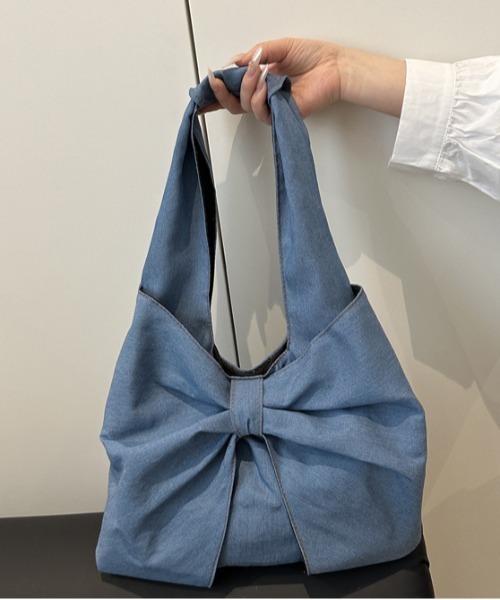 shyam inspiration(シャムインスピレーション)の「リボンモチーフ デニム ワンショルダーバッグ/通学(ショルダーバッグ・レディース・その他3/その他2/その他1・F)」の15枚目の写真