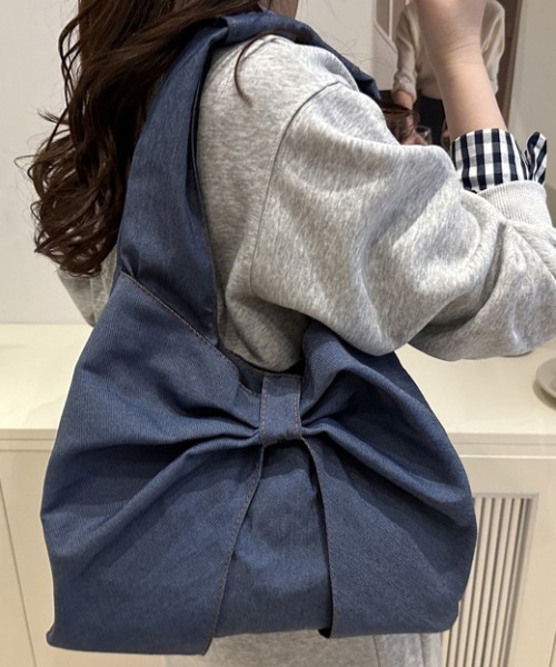 shyam inspiration(シャムインスピレーション)の「リボンモチーフ デニム ワンショルダーバッグ/通学(ショルダーバッグ・レディース・その他3/その他2/その他1・F)」の10枚目の写真