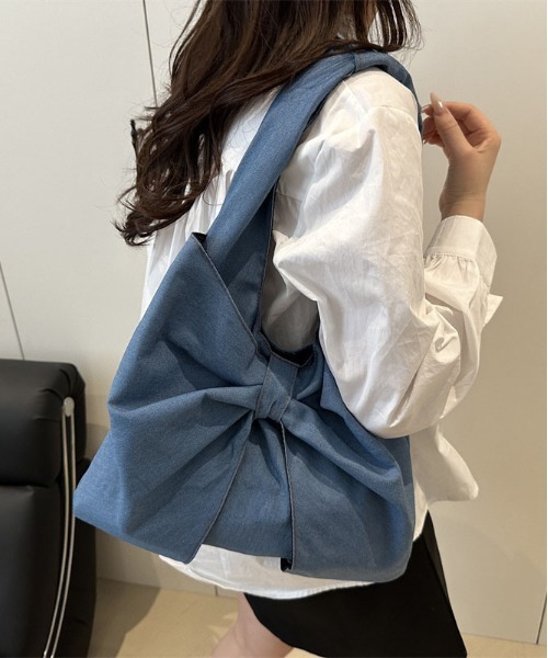 shyam inspiration(シャムインスピレーション)の「リボンモチーフ デニム ワンショルダーバッグ/通学(ショルダーバッグ・レディース・その他3/その他2/その他1・F)」の21枚目の写真