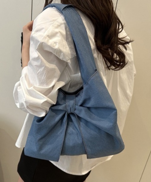 shyam inspiration(シャムインスピレーション)の「リボンモチーフ デニム ワンショルダーバッグ/通学(ショルダーバッグ・レディース・その他3/その他2/その他1・F)」の22枚目の写真