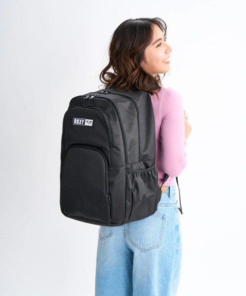ROXY（ロキシー）の「GO OUT PLUS /ロキシーミラー付き撥水加工ロゴバックパック・リュック（バックパック/リュック・レディース・レッド/グレー/ブラック・FREE）」の10枚目の写真