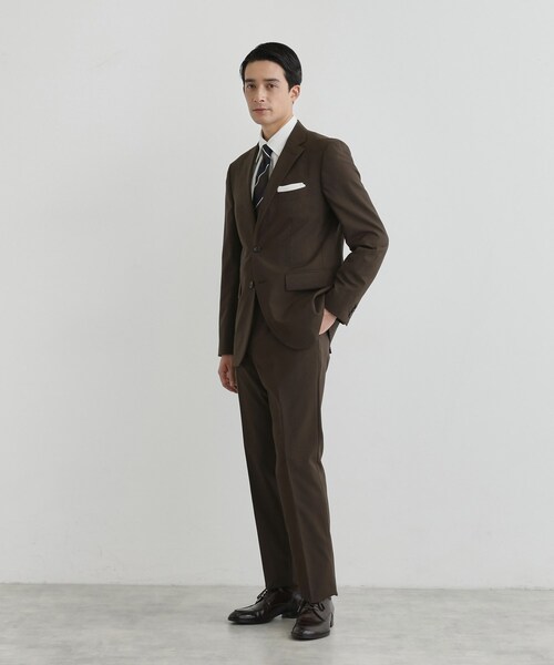 TAKEO KIKUCHI（タケオキクチ）の「【Begin12月号掲載】コーデュラ（R）トロピカル ストレッチ スーツ（スーツセット・メンズ・ブラック/ダークブラウン/ネイビー・04/03/02/01）」の2枚目の写真