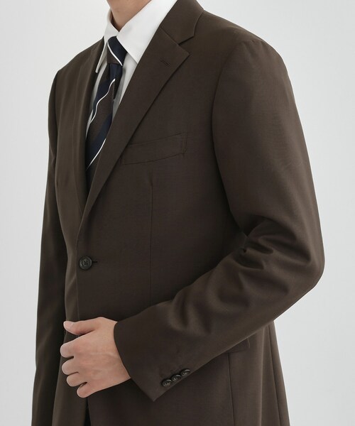 TAKEO KIKUCHI（タケオキクチ）の「【Begin12月号掲載】コーデュラ（R）トロピカル ストレッチ スーツ（スーツセット・メンズ・ブラック/ダークブラウン/ネイビー・04/03/02/01）」の21枚目の写真