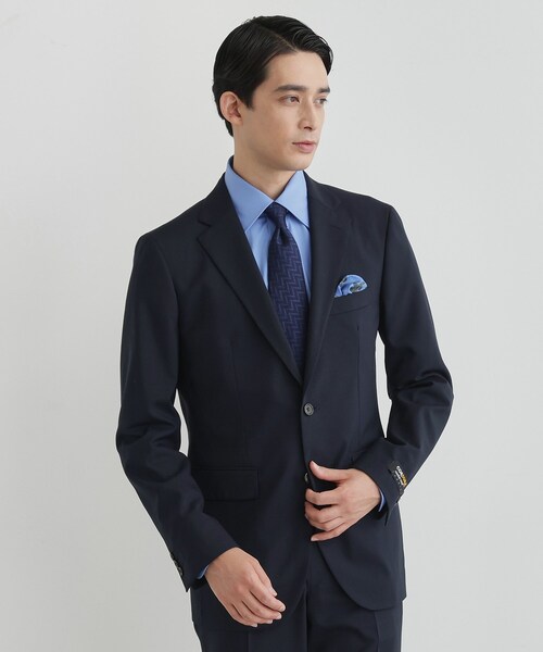 TAKEO KIKUCHI（タケオキクチ）の「【Begin掲載】コーデュラ（R）夏素材ウールトロ　ストレッチスーツ（スーツセット・メンズ・ブラック/ダークブラウン/ネイビー・04/03/02/01）」の6枚目の写真