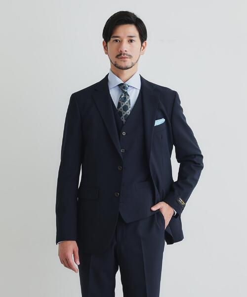 TAKEO KIKUCHI（タケオキクチ）の「【Begin12月号掲載】コーデュラ（R）トロピカル ストレッチ スーツ（スーツセット・メンズ・ブラック/ダークブラウン/ネイビー・04/03/02/01）」の6枚目の写真