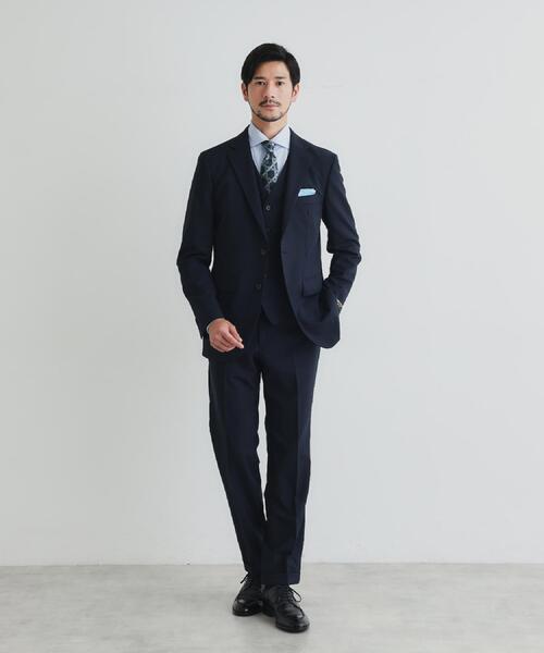 TAKEO KIKUCHI（タケオキクチ）の「【Begin12月号掲載】コーデュラ（R）トロピカル ストレッチ スーツ（スーツセット・メンズ・ブラック/ダークブラウン/ネイビー・04/03/02/01）」の8枚目の写真