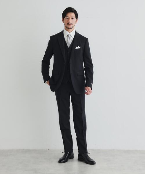 TAKEO KIKUCHI（タケオキクチ）の「【Begin12月号掲載】コーデュラ（R）トロピカル ストレッチ スーツ（スーツセット・メンズ・ブラック/ダークブラウン/ネイビー・04/03/02/01）」の14枚目の写真