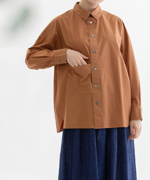 オーガニックコットンタイプライターオーバーサイズシャツ（シャツ