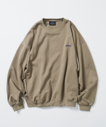 限定展開 THOUSAND MILE/サウザンドマイル THOUSAND MILE×FREAK'S STORE/サウザンドマイル 別注 ビッグシルエット ワンポイント刺繍 クルーネック スウェット
