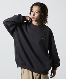 THOUSAND MILE（サウザンドマイル）の「限定展開 THOUSAND MILE/サウザンドマイル THOUSAND MILE×FREAK'S STORE/サウザンドマイル 別注 ビッグシルエット ワンポイント刺繍 クルーネック スウェット（スウェット）」