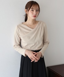 BLUEEAST（ブルーイースト）の「《新色追加》ドレープネックリブカットソー（Tシャツ/カットソー）」
