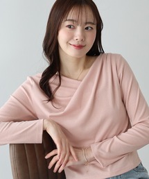 BLUEEAST | 《新色追加》ドレープネックリブカットソー(Tシャツ/カットソー)