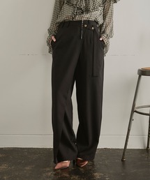 ELLEgirl（エルガール）の「ラップワイドパンツ【ELLEgirl/エルガール】（スラックス）」