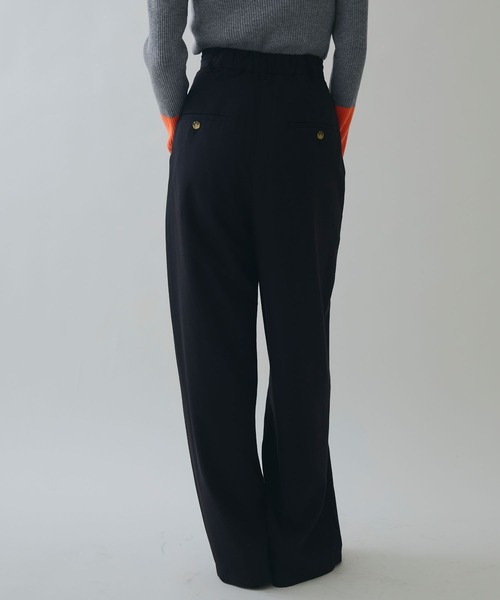 ELLEgirl（エルガール）の「ラップワイドパンツ【ELLEgirl/エルガール】（スラックス・レディース・ブラウン/ブラック・M/S）」の18枚目の写真