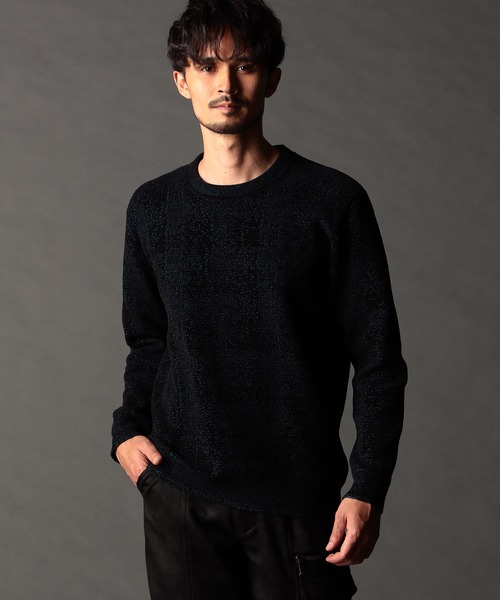 モールチェックジャカード プルオーバーニット（ニット/セーター