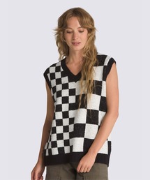 ウィメンズ COURTYARD ベスト / COURTYARD CHECKER SWEATER VEST VN000F6WFS81