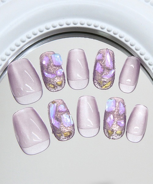 簡単にネイルチップハンドネイルチップ ジェルネイル風（ネイルシール