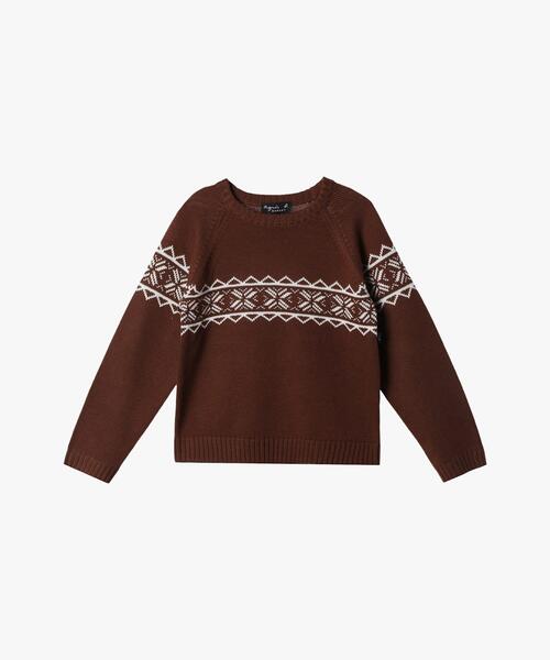 キッズ 長袖 ニットプルオーバー