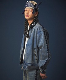 Hub&Spoke（ハブアンドスポーク）の「HUB&SPOKE ストレッチ デニム トラック ジャケット（デニムジャケット）」