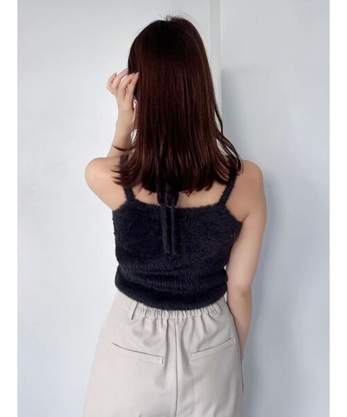 dazzlin(ダズリン)の「チョーカー付ミニシャギーニットキャミソール(キャミソール・レディース・ピンク/オフホワイト/グレー/チャコールグレー・FREE)」の18枚目の写真